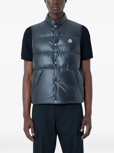 Matlasat vestă Moncler gri