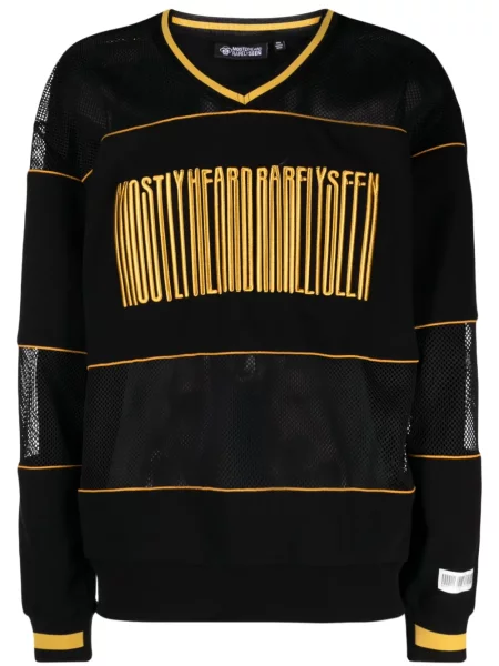 Суитчър Mostly Heard Rarely Seen бродиран черно