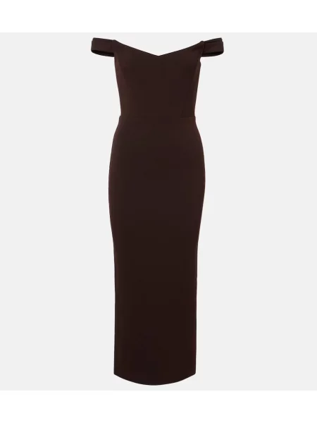 Rochie midi Alex Perry maro