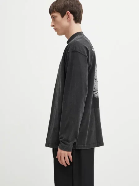 Μπλούζα με μακριά μανίκια adidas Originals EQT Graphic Tee μαύρο
