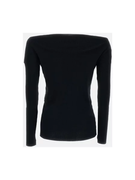 Sweter Parosh wełniany czarny