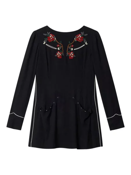 Rochie mini Isabel Marant cu mărgele de costum negru