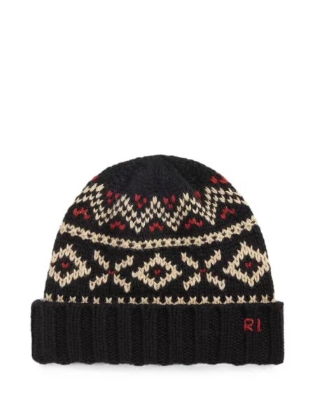 Карирани кашмирени ръкавици Polo Ralph Lauren черно