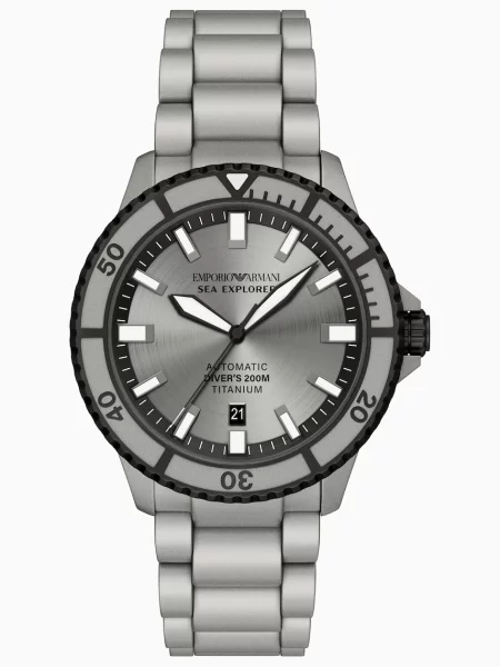 Emporio Armani hodinky pánske Sea Explorer sivá