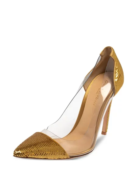 Pantofi cu toc Gianvito Rossi auriu