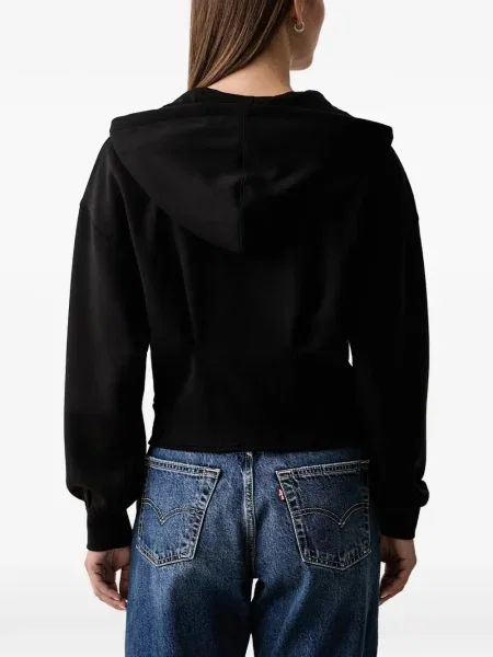 Hanorac cu glugă Armani Exchange cu paiete negru