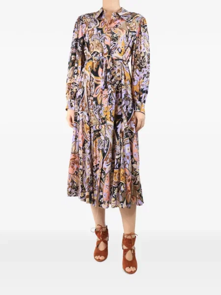 Rochie tip cămașă Rixo violet