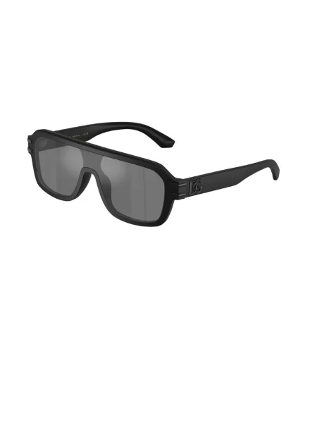 Satynowe okulary przeciwsłoneczne Dolce And Gabbana czarne