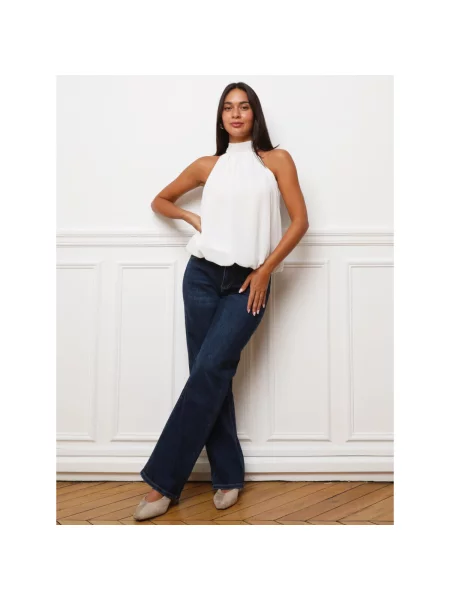 Top La Modeuse alb