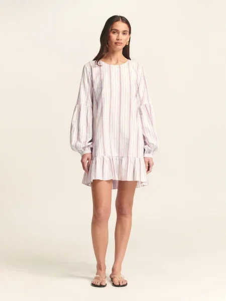 St MRLO Rochie Liane albastru deschis / roz / roz alb