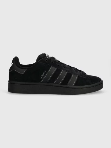 Велурени маратонки adidas Originals Campus черно