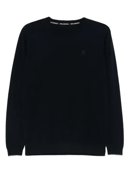 Pulover Karl Lagerfeld de lână albastru