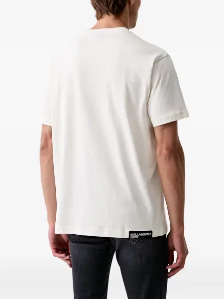 Μπλούζα Karl Lagerfeld Jeans με σχέδιο λευκό