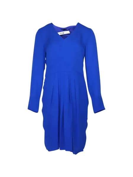 Rochie maxi Theory cu decolteu în V lungă de costum albastru
