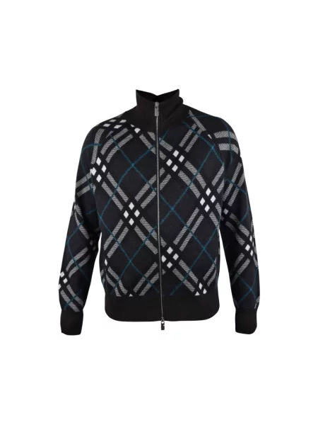 Kardigan Burberry wełniany brązowy