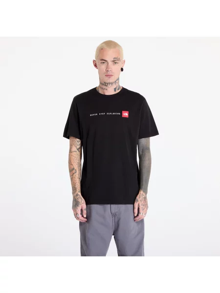 Тениска The North Face M S/S Never Stop Exploring Tee с принт черно