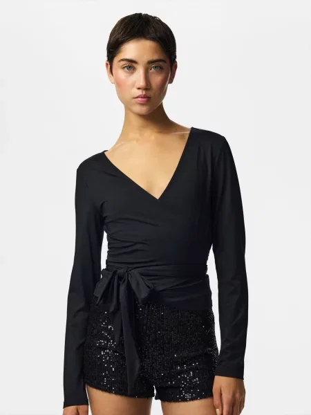 PIECES Tricou PCESTER' negru