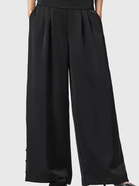 Широкие брюки Allsaints черные