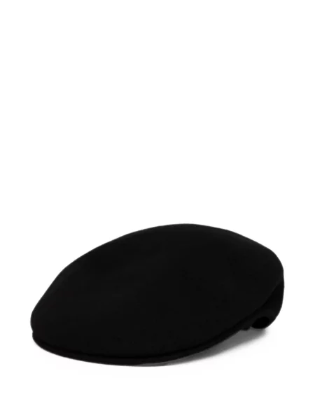 Căciulă Kangol cu broderie de lână fără toc negru