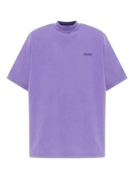 Top The Attico cu broderie violet