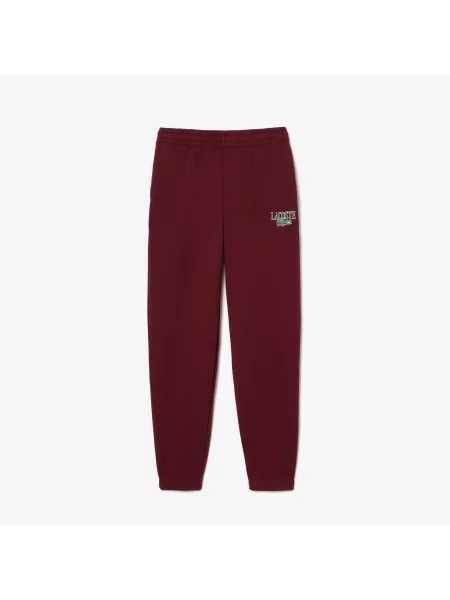 Lacoste Spodnie Dresowe Jogger Z Nadrukiem niebieskie