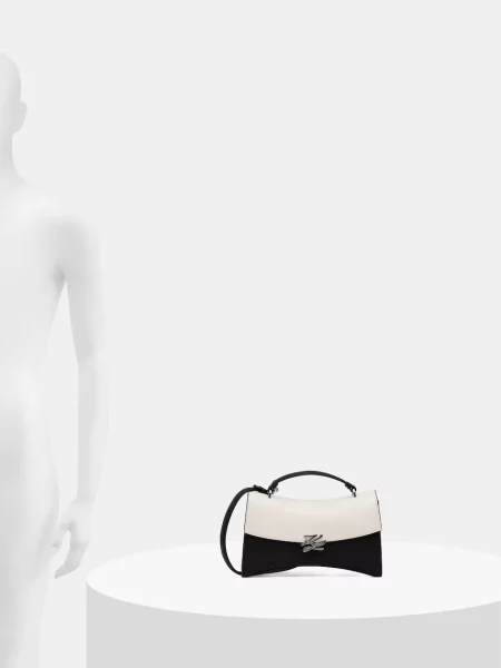 Кожаная сумка-багет Karl Lagerfeld с лого