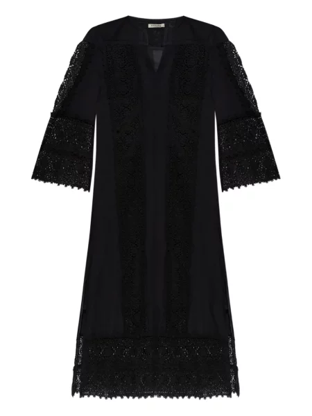 Rochie midi By Malene Birger din dantelă până la genunchi de costum negru