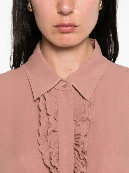 Cămașă Dorothee Schumacher cu volane roz
