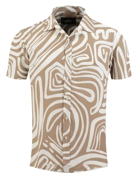 Key Largo Cămașă Sunglasses ecru / brocart