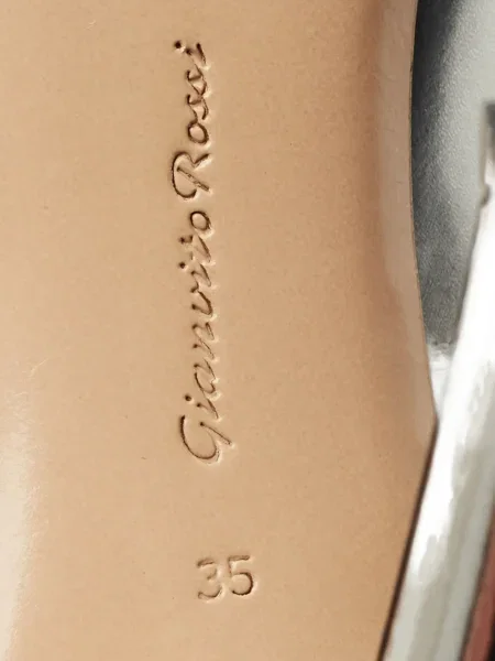 Pantofi cu toc Gianvito Rossi argintiu
