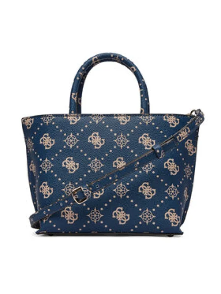 Táska Guess Emelie Logo Mini sötétkék