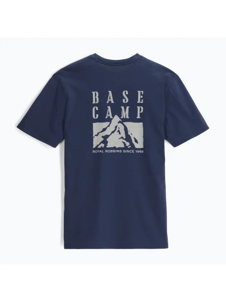 Férfi Royal Robbins RR Graphic navy basecamp pt póló. Méret: L haditengerészet