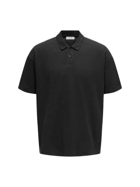 Koszulka polo Only & Sons czarna