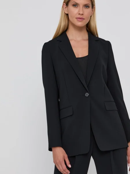 Boss Sacou un singur rand de neted negru