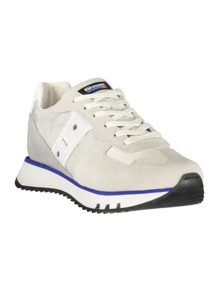 Sneakersy Blauer skórzane szare
