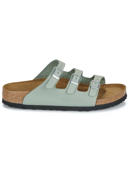 Pantofi Birkenstock din nubuc verde