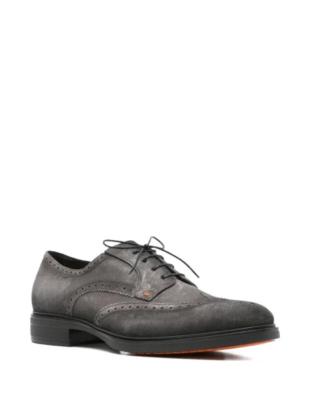 Oxford Santoni din țesătură twill gri