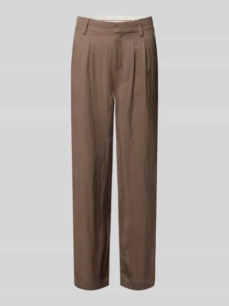 Spodnie materiałowe w kroju regular fit z mieszanki lyocellu z dodatkiem Fynch-hatton