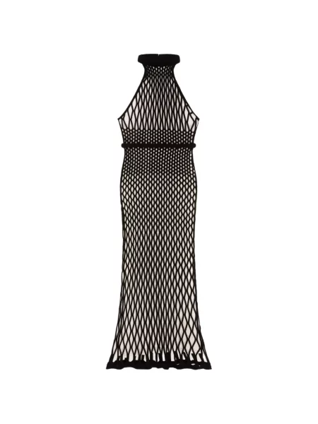 Rochie maxi Givenchy tricotate cu gât halter negru