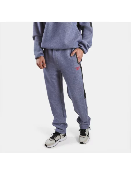 Reebok spodnie proste Dreamblend Spacerunisex Navy Marl/Black Size: czarne