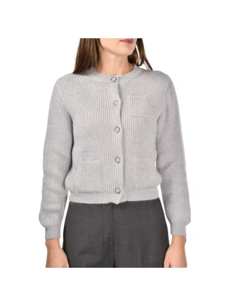 Sweter La Fileria szary