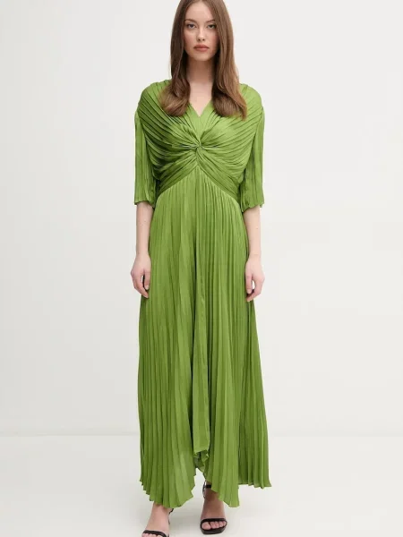 Joseph Ribkoff sukienka maxi rozkloszowana zielony