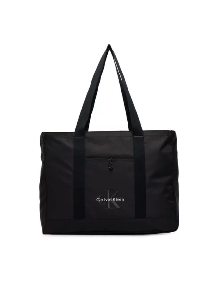 Calvin Klein Nákupní taška BOLD / bílá černá