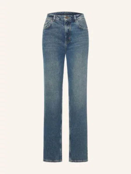 Mos Mosh Jeansy Straight Mmdivona blau niebieskie