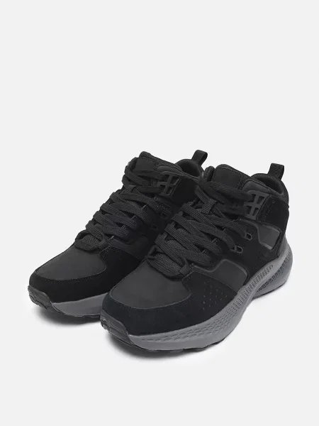 Кросівки YUKI текстиль/замша/поліуретан чорний