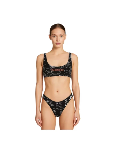 Strój kąpielowy Dsquared2 czarny