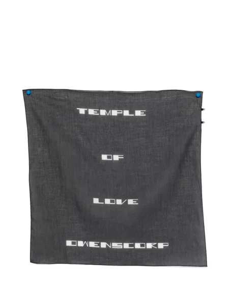 Grafic fular Rick Owens Drkshdw cu imagine negru