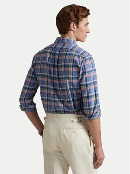 Polo Ralph Lauren Marškiniai Custom Fit mėlyna