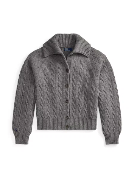 Polo Ralph Lauren Kardigán tmavosivá sivá