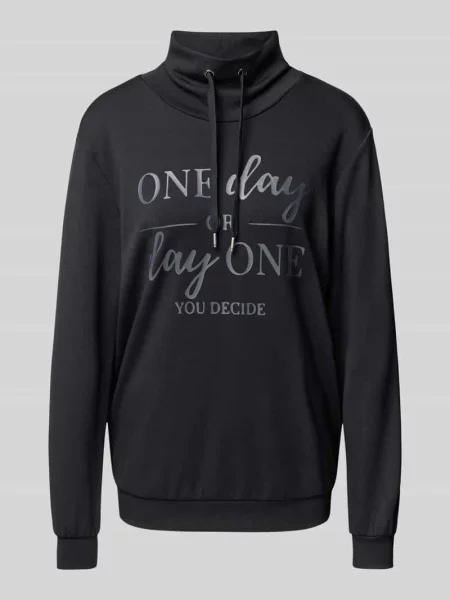 Bluza ze stójką i tunelem model ‘BANU’ Soyaconcept czarna